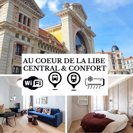 Au Coeur De La Libe - Ac - Central - Pres Tram Et Supermarches - Lit Xxl ニース エクステリア 写真